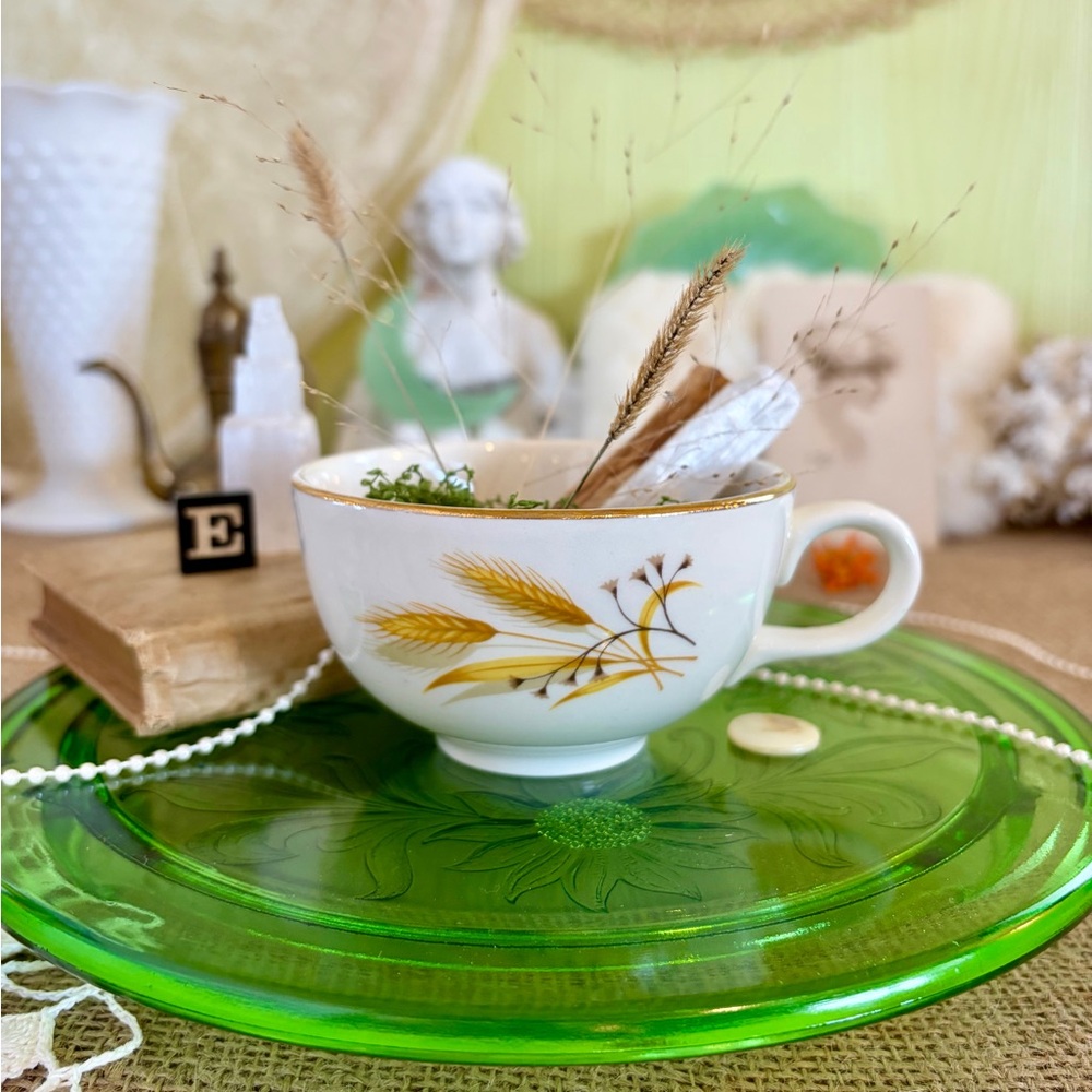 Vintage Ceramic Tea Cup 🌾 Unique Home Decor / Kitchen / Gift / Dish / Nature